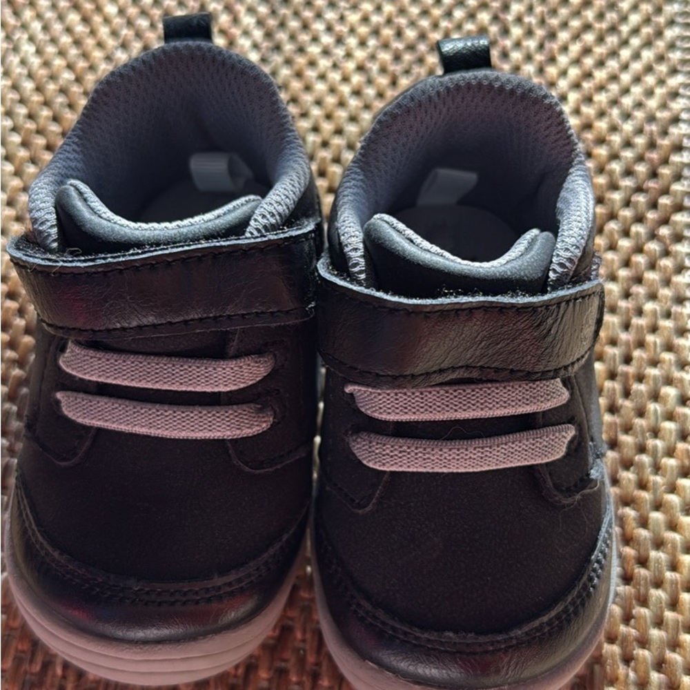 Stride Rite Black Baby Walker Shoes